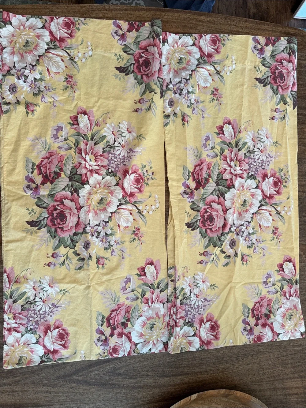 Set of 2 vintage Ralph Lauren Sophie Brooke king pillowcases